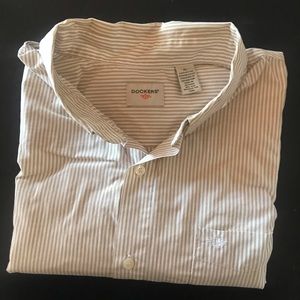 Dockers Men’s Dress Shirt Striped Button Down